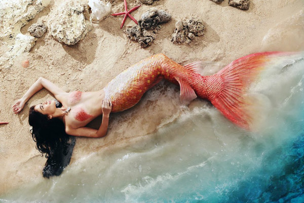 Hình ảnh mỹ nhân ngư trong phim Cô gái đến từ đại dương.